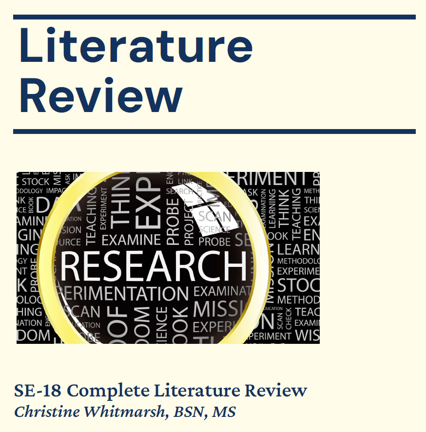 Lit Review Cover - Christine Whitmarsh